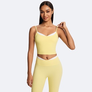 Quarter-zip Halter Neck Crop <b>Top</b> High Waist Full-Length <b>Leggings</b> 5-Piece Yoga Set Quick Dry Print Seamless Polyester/Nylon - Product Image 5