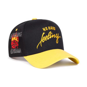 Casquette de baseball personnalisée avec broderie 3D incurvée, 5 panneaux, profil bas, snapback, brodée, pour homme - Product Image 4