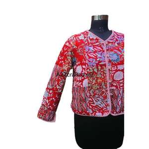 เสื้อแจ็คเก็ตถักมือสไตล์วินเทจผ้าฝ้ายติดกระดุมสำหรับฤดูร้อน ใส่ได้สองด้าน เป็นมิตรกับสิ่งแวดล้อม ระบายอากาศได้ดี สำหรับผู้หญิง - Product Image 4