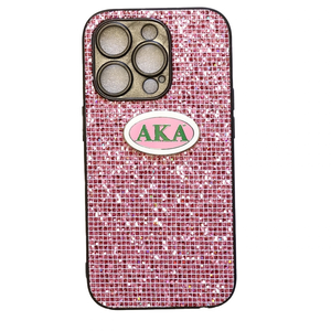 เคสโทรศัพท์ iPhone สีชมพูคริสตัล ประดับเพชร ระยิบระยับ ป้องกันรอยขีดข่วน ดีไซน์หรูหรา แฟชั่น - Product Image 2