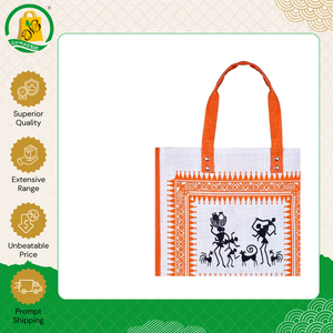 Bolsa de Compras de Yute Ecológica de Primera Calidad, Estilo Nuevo, Venta al Por Mayor, con Impresión Completa y Asa Acolchada Tejida - Product Image 4