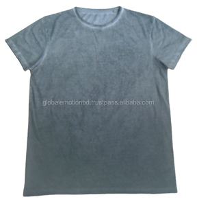 Camiseta de manga larga con cuello redondo gótico para hombre de algodón 100%, transpirable, antibolitas, de punto, lavada personalizada y sostenible, de talla grande - Product Image 1