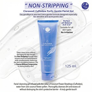 Clarawadi Cuflodew Gel Purifiant Doux pour le Visage 125ml. Nettoyage du visage pour tous types de peaux avec une intégrité naturelle - Product Image 4