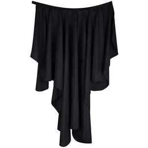 Cape de barbier asymétrique noire de qualité supérieure, style fête, quatre saisons, tissu antistatique - Product Image 1