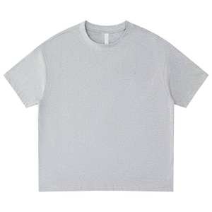 T-shirt décontracté de luxe pour femme, qualité supérieure, 100 % coton 240g, broderie et impression de logo personnalisés, blanc, coupe ample, grande taille - Product Image 6