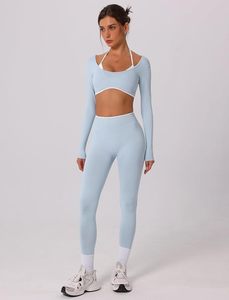 Leggings elásticos para mujer, sujetador deportivo acolchado, ropa deportiva para entrenamiento, yoga y fitness - Product Image 3