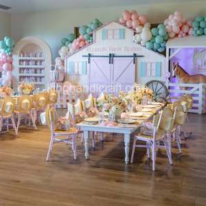 Chaises en rotin tressé naturel pour enfants, pour fêtes, anniversaires, mariages, cérémonies, meubles de sièges pour enfants - Product Image 1