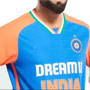 ICC World Cup T20 เสื้อเจอร์ซีย์กีฬาสําหรับแฟนและผู้เล่น เสื้อฟุตบอลโลก icc เสื้ออินเดีย t20 สําหรับ wc