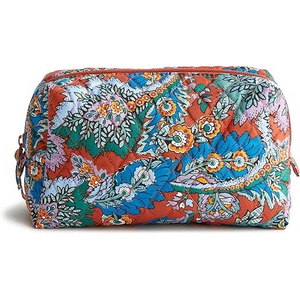 Large Capacity Cotton Quilted <b>Makeup</b> Bag for Women Lady Style Cosmetic Lipsticks Travel Container Pouch with Zipper Plastic Bags - Product Image 6