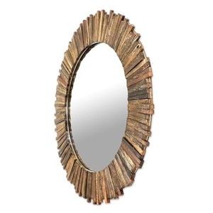 Miroirs muraux en bois de teck recyclé, fabrication sur mesure, vente en gros |   Aqdus Saleem Inde - Product Image 2