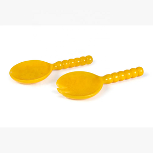 Ustensiles de service à salade perlés en résine Artizon Studio AS-SS195 très demandés, lavables au lave-vaisselle, finition polie élégante, compatibles micro-ondes - Product Image 2