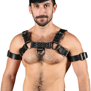 Brazalete de Cuero para Hombre con Hebilla, Correa Ajustable, Cuero Genuino Premium, Estilo Clásico, para Usar en Clubes - Product Image 2