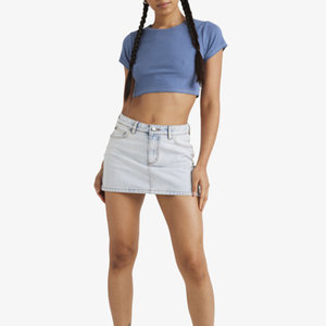 Wholesale High Quality Fashion Streetwear Design Women's Cotton Board Shorts Breathable Stretchable <b>Denim</b> <b>Material</b> Distressed - Product Image 3