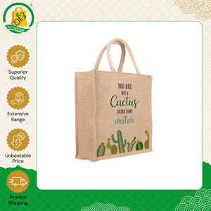 Bolso de Yute Ecológico con Logotipo Personalizado, Diseño Moderno y de Buena Calidad, para Compras, a Precio de Fábrica Directo desde India - Product Image 3