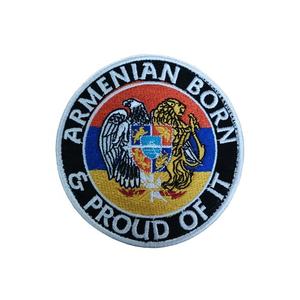 Parches Bordados de Alta Calidad para Camisetas, Logotipo de Armenia para Uniformes, Entrega Rápida, Insignia Bordada con Cierre de Gancho y Bucle - Product Image 2