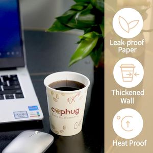 Bicchieri da Caffè Usa e Getta Isolati da 8 oz, Confezione da 300 con Coperchi e Bastoncini per Mescolare, Bicchieri di Carta da Asporto con Elegante Design Ho - Product Image 1