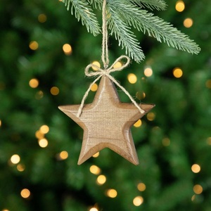 Traditional Metal Christmas Hanging Decor Handmade Holiday Ornament For Christmas Tree Farmhouse Home Door <b>Window</b> Wall - Product Image 2