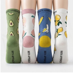 Chaussettes de sport NORTH APPROACH à imprimé fruits, en coton respirant, chaussettes décontractées d'été pour adultes - Product Image 2