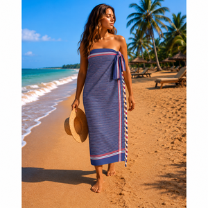 Toalla de playa promocional Kikoy, toalla turca Fouta con diseño y logotipo personalizados para compras al por mayor, proveedor indio. - Product Image 3