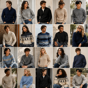 Suéteres de Invierno Unisex de Diseño Mixto, Hechos en Bangladesh, Listos para Enviar, Estilo Casual, Talla Grande, Venta al Por Mayor 2026 - Product Image 1