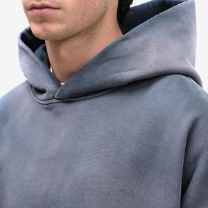 Sweat-shirts pour hommes en coton de qualité supérieure, effet délavé soleil, délavé à l'acide, couleur dégradée - Product Image 6