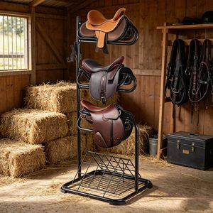 "Indoor/Outdoor Freestanding Saddle <b>Stand</b> New Sliding <b>Door</b>" - Product Image 5