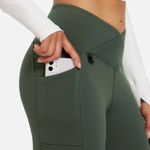 Pantalones de Verano Acampanados de Cintura Alta para Mujer, Diseño Personalizado 2026, 100% Algodón, de Alta Calidad y Gran Venta - Product Image 5