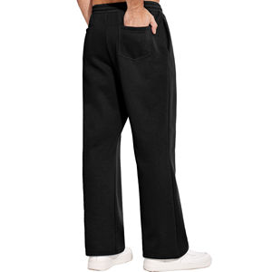 Breathable Casual Flared Sweatpants for Men Eco-Friendly Polyester/Cotton <b>Blend</b> Quick Dry Outdoor Streetwear with Premium Fit - Product Image 2