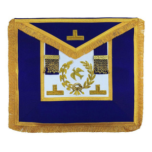 Delantal de Gran Oficial Azul Rey con Bordado a Mano, Regalia Masónica, Delantal Ceremonial Premium para Logia - Product Image 6