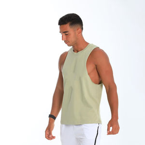 Camiseta sin Mangas Ajustada de Algodón Ultra Suave Premium Personalizada para Hombre, Camiseta Deportiva sin Mangas para Hombre para Entrenamientos de Gimnasio y Fitness - Product Image 4
