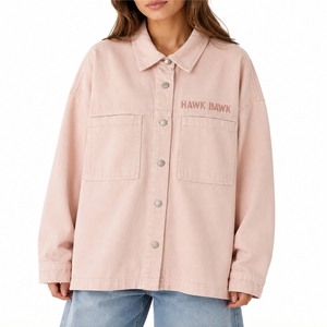 Women Oversized Denim Shirt Premium Soft Stylish Comfortable Durable Relaxed Oversized Fashion Fit Wear For Women Denim Shirt - Product Image 1