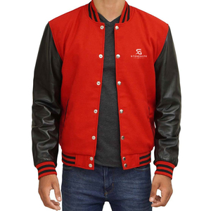 Blouson universitaire pour homme en mélange de coton, style baseball décontracté, blouson bomber tendance pour homme, blouson universitaire bomber baseball pour homme, Letterman 2026 - Product Image 4