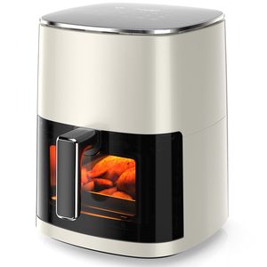 Friteuse à air 12-en-1 de 6 litres avec fenêtre carrée, four polyvalent pour rôtir, réchauffer, déshydrater, cuire et cuire à la vapeur, jusqu'à 400°F - Product Image 1