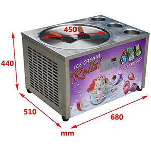 Machine à glace roulée de table de 18 pouces avec 3 réservoirs, dégivrage automatique et contrôle intelligent de la température - Product Image 4