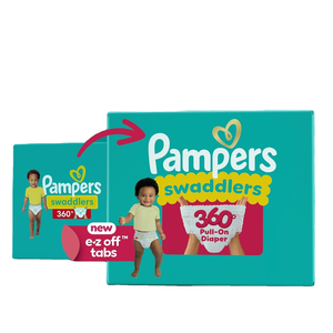 Couches Pampers - Swaddlers 360 Taille 4, 132 unités, jusqu'à 100 % anti-fuites, confortables et à séchage rapide, conçues pour des changes faciles - Product Image 6