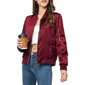 High Quality <b>Womens</b> Bomber <b>Jacket</b> <b>Winter</b> <b>Warm</b> Outerwear and Fall Windbreaker Woven <b>for</b> Everyday Wear Fashion Outdoor - Product Image 1