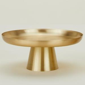 Plateau de service élégant en forme de toile d'araignée géométrique unique, avec plateau en aluminium fini or, pour la décoration et le service à domicile - Product Image 5