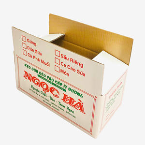 Boîtes en carton ondulé kraft imperméables à 5 couches, emballage pour fruits, épaisseur 5 mm, OEM/ODM, impression flexo, taille 40*22*20 - Product Image 1