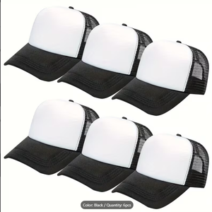 Paquete de 5 Gorras de Béisbol Deportivas de 5 Paneles, Color Sólido, Ligeras, Transpirables e Impermeables para Deportes al Aire Libre, Lavables a Mano - Product Image 5