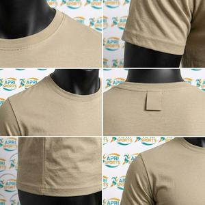 T-shirts décontractés pour hommes de qualité supérieure, col rond, 100% coton, toile respirante, écologiques - Product Image 6