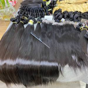 Weft Hair | 100% Factory Price| Cuticle Aligned Natural Texture Bulk Supply Baby Vietnamese Hair Extension 100% Natural - Product Image 1