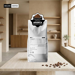 กาแฟอาราบิก้าบดบริสุทธิ์ ขายส่ง 1 กก. คั่วเข้ม สำหรับร้านกาแฟ รับผลิตแบบ OEM ODM - Product Image 1