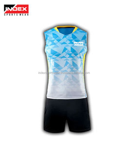 Conjunto de Camiseta de Voleibol para Hombre INDEX, Sublimada con Estampado Geométrico, Sin Mangas, Cuello en V, Absorbe la Humedad, Uniforme Deportivo de Verano para Adultos - Product Image 6
