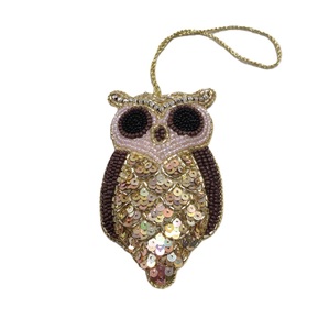 Boho Style Seed Beads Embroidery Keychain Fashion Trend Fancy Beaded Keychain With Seed Beads Embroidery Pattern - Product Image 1