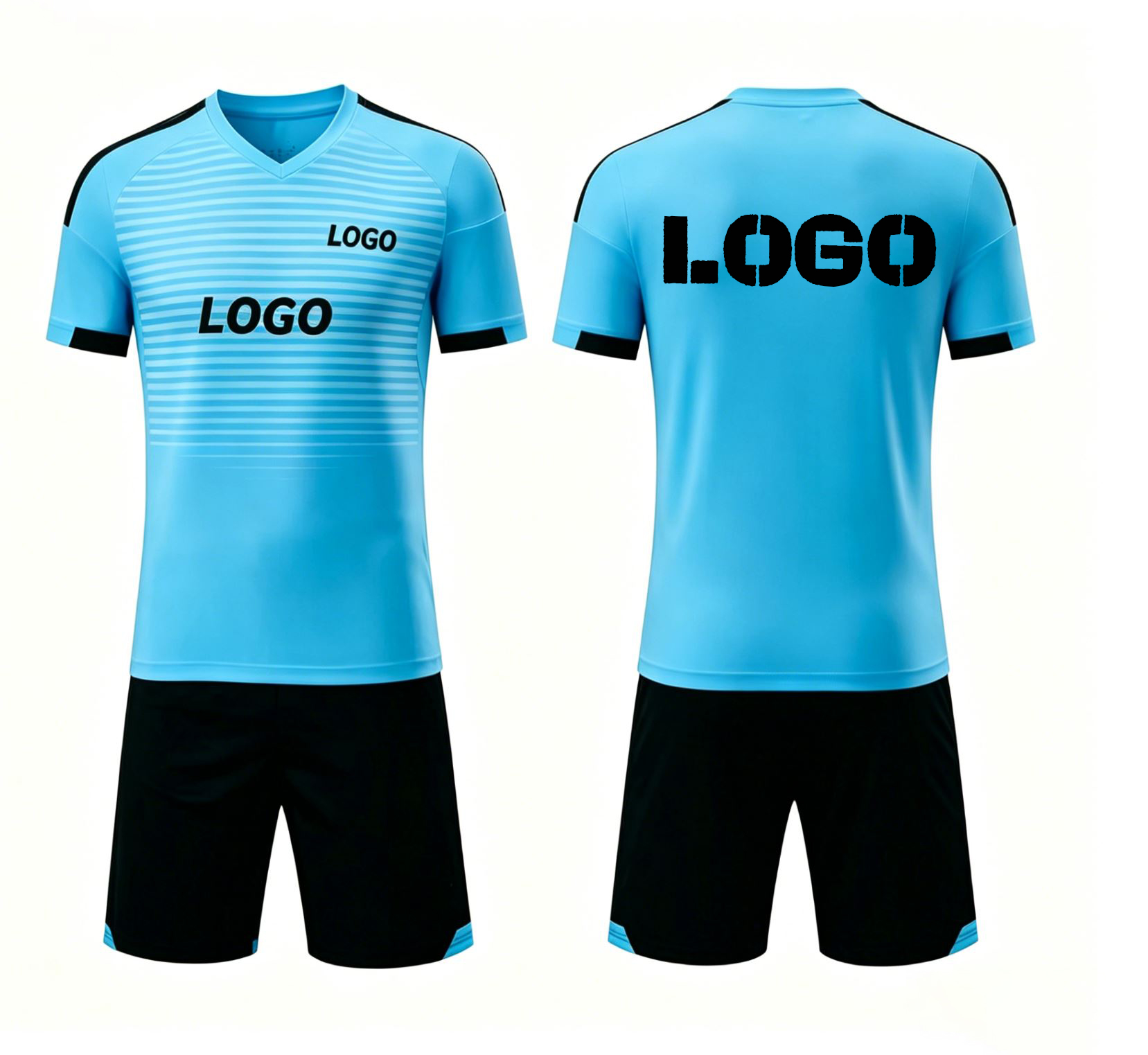 Factory Direct High Quality DTF Transfers for Soccer Jerseys, Custom Logo, HD Full Color, Washable, Stretch & Friction Resistant
