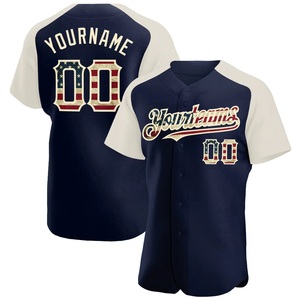Maillot de baseball bleu marine premium en maille respirante, vêtement de sport athlétique, broderie personnalisée, impression sérigraphique, chemise à manches raglan - Product Image 1