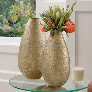 Meilleur prix Décoration de maison et d'hôtel Vaisselle polie brillante Pot de fleur Vase à fleurs décoratif Utilisation de la salle de dessin - Product Image 1