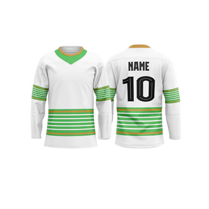Maillot de hockey sur glace pour homme, coupe classique, avec logo brodé et impression, nom d'équipe personnalisé, à prix compétitif pour les jeunes - Product Image 2