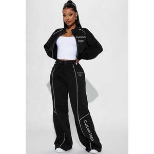 Survêtement Survêtement Surdimensionné 2025 Coton Imprimé 100% Survêtement Surdimensionné avec Logo Personnalisé Pantalon de Survêtement en Polaire à Capuche pour l'Hiver - Product Image 1