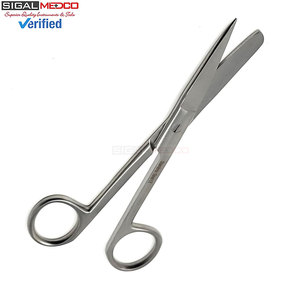 กรรไกรผ่าตัดสแตนเลสแบบใช้มือ ขนาด 5.5 นิ้ว ปลายตรง/ปลายทู่ อุปกรณ์ผ่าตัดสำหรับตัดเนื้อเยื่ออย่างแม่นยำ ได้รับมาตรฐาน CE - Product Image 3